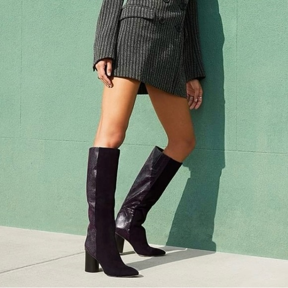 NINE WEST Cheyin Cylinder Heeled Boots - Picture 1 of 7